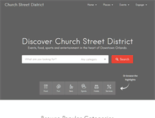 Tablet Screenshot of churchstreetdistrict.com
